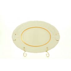 Блюдо овальное 32 см Золотой кант 07511512-1239 LEANDER
