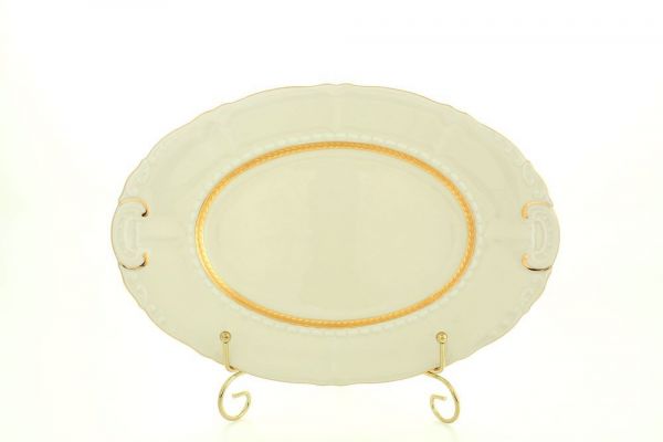Блюдо овальное 32 см Золотой кант 07511512-1239 LEANDER