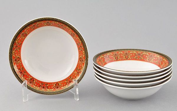 Набор салатников Сабина 13 см, 6 шт Красная лента 02161411-0979 LEANDER