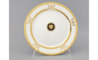 Блюдо круглое Сабина 30 см Версаче, золотая лента 02111333-A126 LEANDER