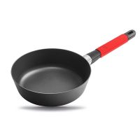 Сотейник ?24cm, с красной силиконовой ручкой, h=7 cm     (10)     30224r
