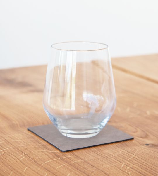 Подставка под кружку из натуральной кожи квадратный 10x10 см, цвет пыльно-коричневый, NUPO LIND DNA 990240