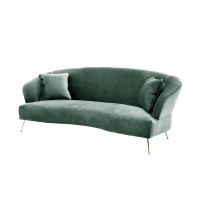 Диван 218x97x84 oliver green/gold  ROOMERS FURNITURE