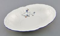 Блюдо овальное глубокое 18.5 см Чешский гусь 08116124-0807 LEANDER
