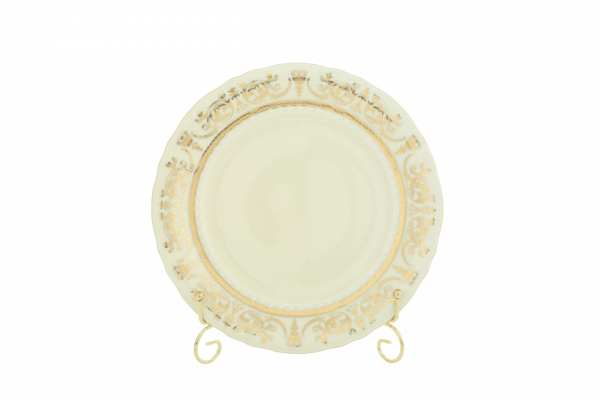 Набор тарелок мелких 25 см, 6 шт Золотые узоры 07560115-1373 LEANDER