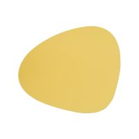 Сервировочная салфетка из натуральной кожи фигурная 24x28см, цвет желтый, NUPO LIND DNA 981034