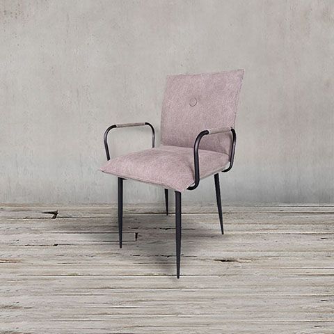 Полукресло Дуакс 52x55x85 Ans 16-15 Vintage cotton Grey  ROOMERS FURNITURE