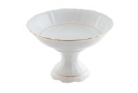 Ваза для фруктов на ножке Соната 23 см Золотая отводка 07116155-1139 LEANDER