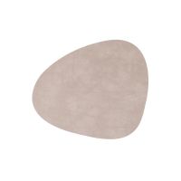 Сервировочная салфетка из натуральной кожи фигурная 24x28см, цвет теплый серый, NUPO LIND DNA 990233