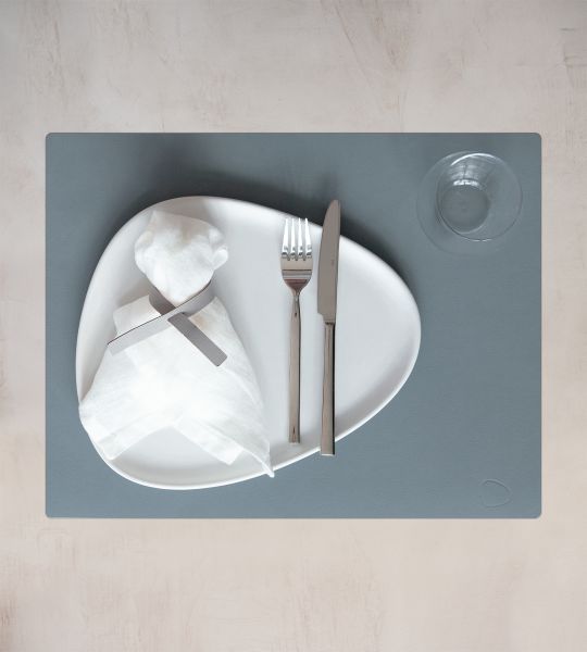 Сервировочная салфетка из натуральной кожи прямоугольная 30х40 см, цвет голубой, NUPO LIND DNA 982483