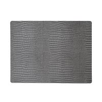 Сервировочная салфетка из натуральной кожи прямоугольная 30х40 см, цвет серебряный, CROCO LIND DNA 98327