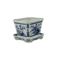 Кашпо 23x23x19 blue/white  ROOMERS FURNITURE