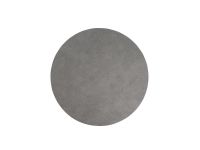 Сервировочная салфетка из натуральной кожи круглая 24 см, цвет серый антрацит, Hippo LIND DNA 98866