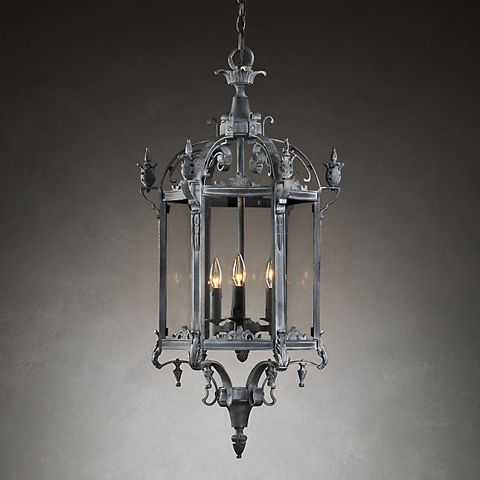 Люстра Виктория 46x46x92 black/clear  RESTORATION HARDWARE