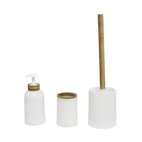 Набор для ванной комнаты Zen белый