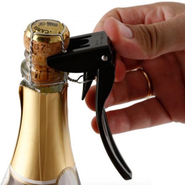 Открывалка для игристых вин Brut черная