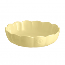 Форма для выпечки круглая с волнистыми бортами 27 см, ваниль, Мадлен Emile Henry 896253