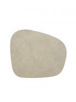 Подставка под кружку из кожи трапеция 12х11 см кремовый, NUPO Vero 521005