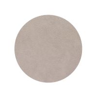 Сервировочная салфетка из натуральной кожи круглая 40 см, цвет теплый серый, Hippo LIND DNA 990226