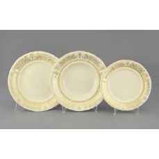 Набор тарелок 18 предметов Золотые узоры 07560119-1373 LEANDER