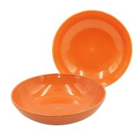 Тарелка глубокая Aria 700мл оранжевая 2шт.