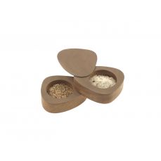 Набор солонка/перечница фигурная 8х10х3 см, цвет коричневый, NUPO LIND DNA 981869