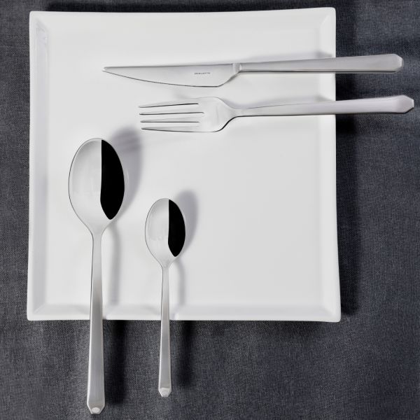 Набор столовых приборов на 6 персон, 24 предмета, нержавеющая сталь 18/10, Goccia BUGATTI
