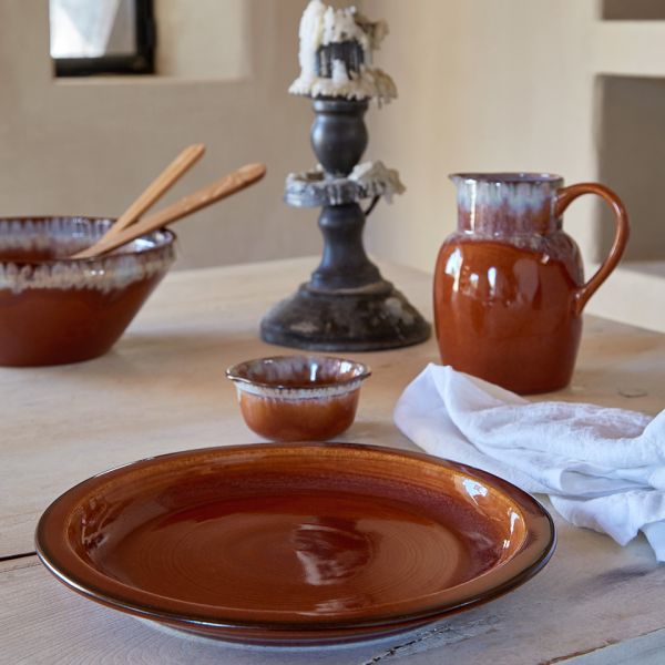 Тарелка обеденная 26.2 см Poterie caramel CASAFINA BY COSTA NOVA