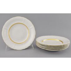 Набор тарелок глубоких 23 см, 6 шт Соната Золотой кант 07160213-1239 LEANDER