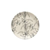 Тарелка закусочная 21.6 см Elements Flora бежевая COP211-00820D Costa Nova