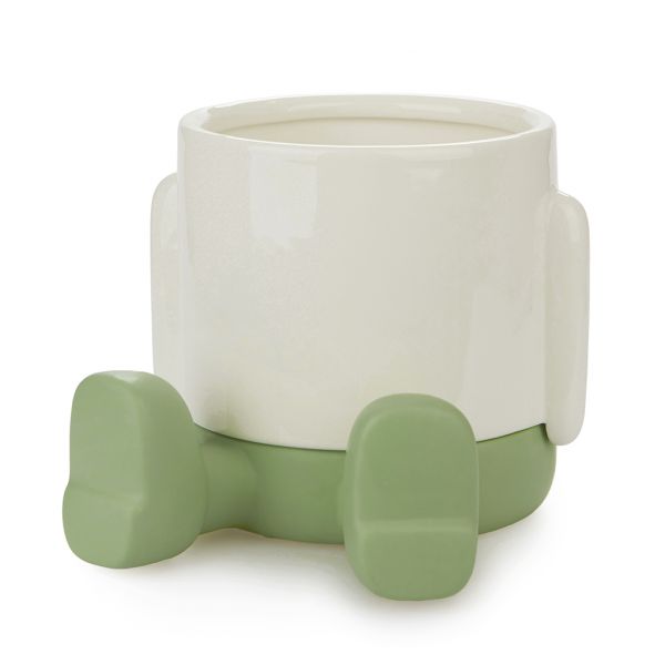 Кашпо керамическое для цветов Mr. Sitty зеленое 20 см Balvi