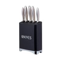 Kitchen Craft Набор ножей с блоком для хранения Lovello Retro black