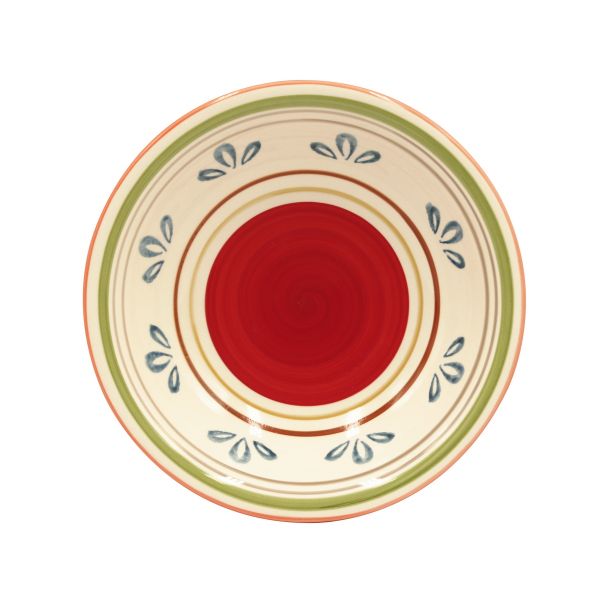 Тарелка глубокая Arabesca 600 мл красная 2 шт Papi
