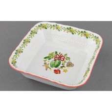 Салатник квадратный 17 см Новогодняя 07111422-2574 LEANDER