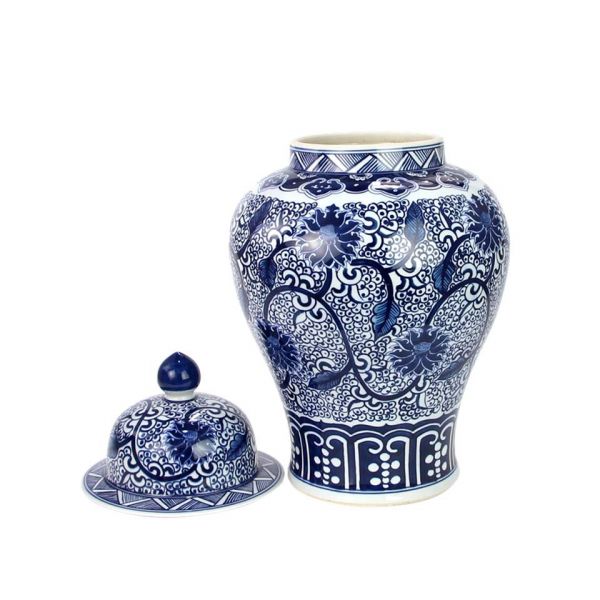 Ваза 26x26x50 blue/white  ROOMERS FURNITURE