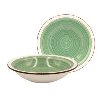 Тарелка глубокая Magna 600 мл зеленая 2 шт Papi