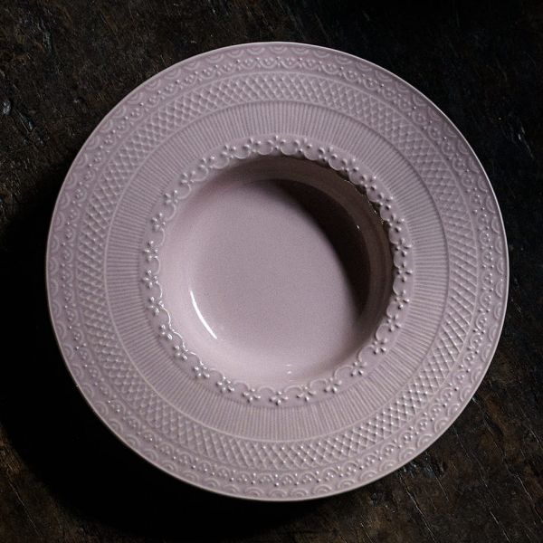 Тарелка для пасты 23 см, 180 мл SKALISTOS, костяной фарфор, розовый LE COQ