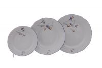 Набор тарелок Мэри-Энн Гуси 18 предметов (19+23+25 см) Чешский гусь 03160119-0807 LEANDER