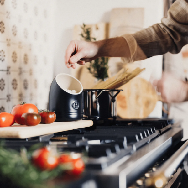 Солонка 15.5 см, 580 мл, керамика, черный трюфель, Natural Chic EMILE HENRY