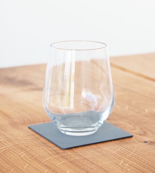 Подставка под кружку из натуральной кожи квадратный 10x10 см, цвет голубой, NUPO LIND DNA 982499
