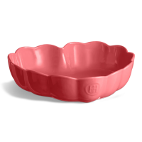 Форма для выпечки «Сердце» с волнистыми бортами, 26.5 см, керамика, розовый, Madlen EMILE HENRY