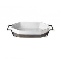 Блюдо для запекания с металлической подставкой 42.5x14.2 см RODA white/grey Costa Nova