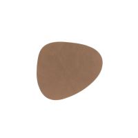 Подставка под кружку из натуральной кожи фигурный 11х13 см, цвет коричневый, NUPO LIND DNA 981184