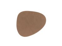 Подставка под кружку из натуральной кожи фигурный 11х13 см, цвет коричневый, NUPO LIND DNA 981184