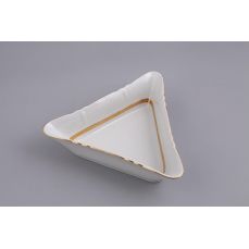 Салатник треугольный Соната 25 см Золотой кант 07111434-1239 LEANDER