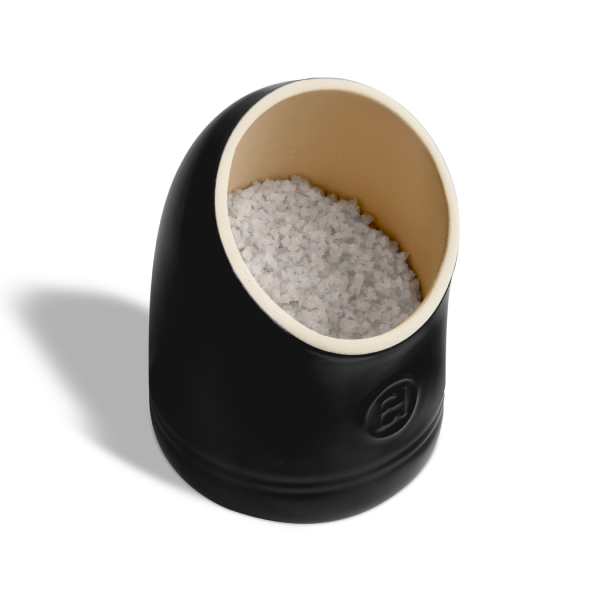 Солонка 15.5 см, 580 мл, керамика, черный трюфель, Natural Chic EMILE HENRY