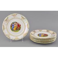 Набор десертных тарелок 19 см 'Мадонна перламутр' 6 шт Соната 07160319-0676 LEANDER