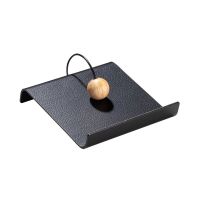 Салфетница для бумажных салфеток кожаная прямоугольная, цвет черный, LIND DNA 991327