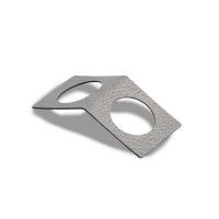 Кольцо для салфетки набор 2 шт, 6х14 см, цвет серый антрацит, HIPPO LIND DNA 98849