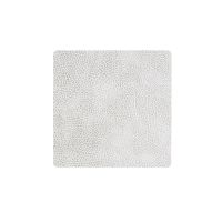 Подставка под кружку из натуральной кожи квадратный 10x10 см, цвет бело-серый, HIPPO LIND DNA 98926